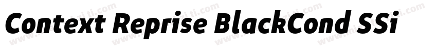 Context Reprise BlackCond SSi Black Condensed Italic字体转换